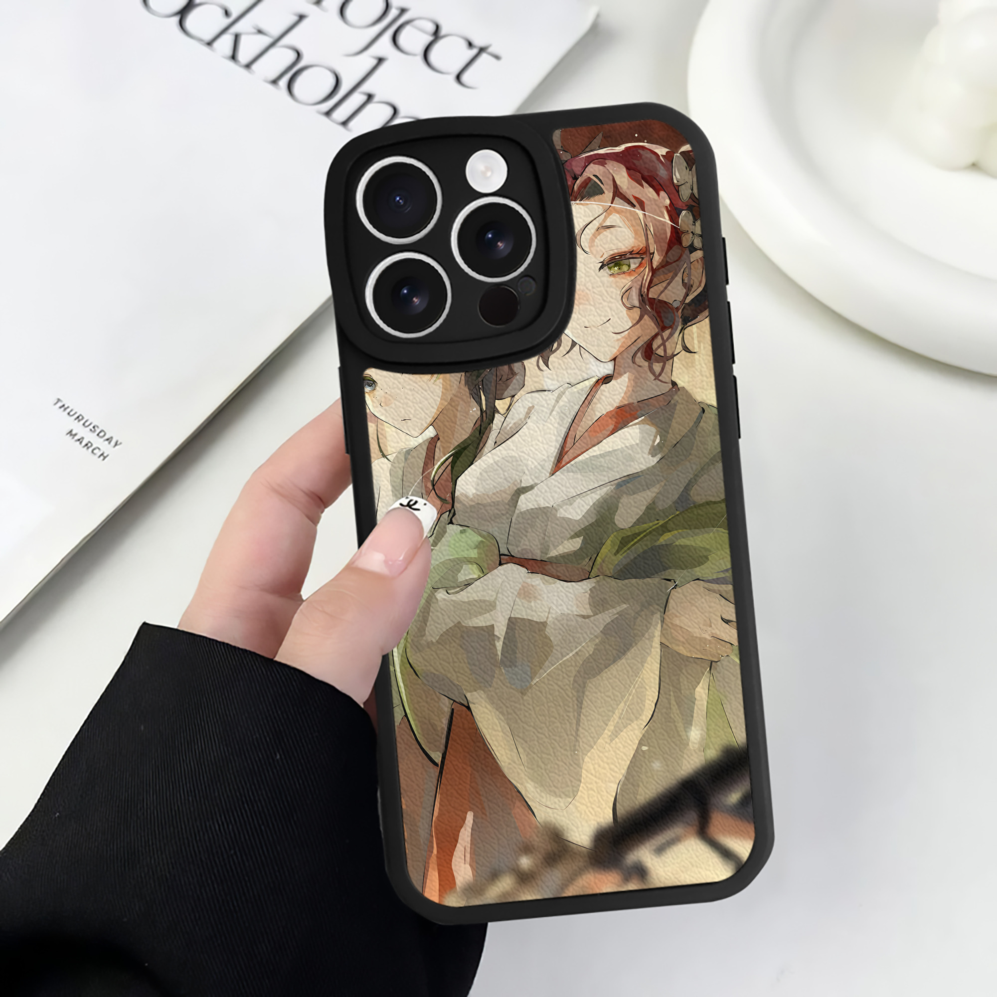 薬屋のひとりごと The Apothecary Diaries 【iPhone 16シリーズ対応】シリコンスマホケース（レザー調） 材質：シリコン